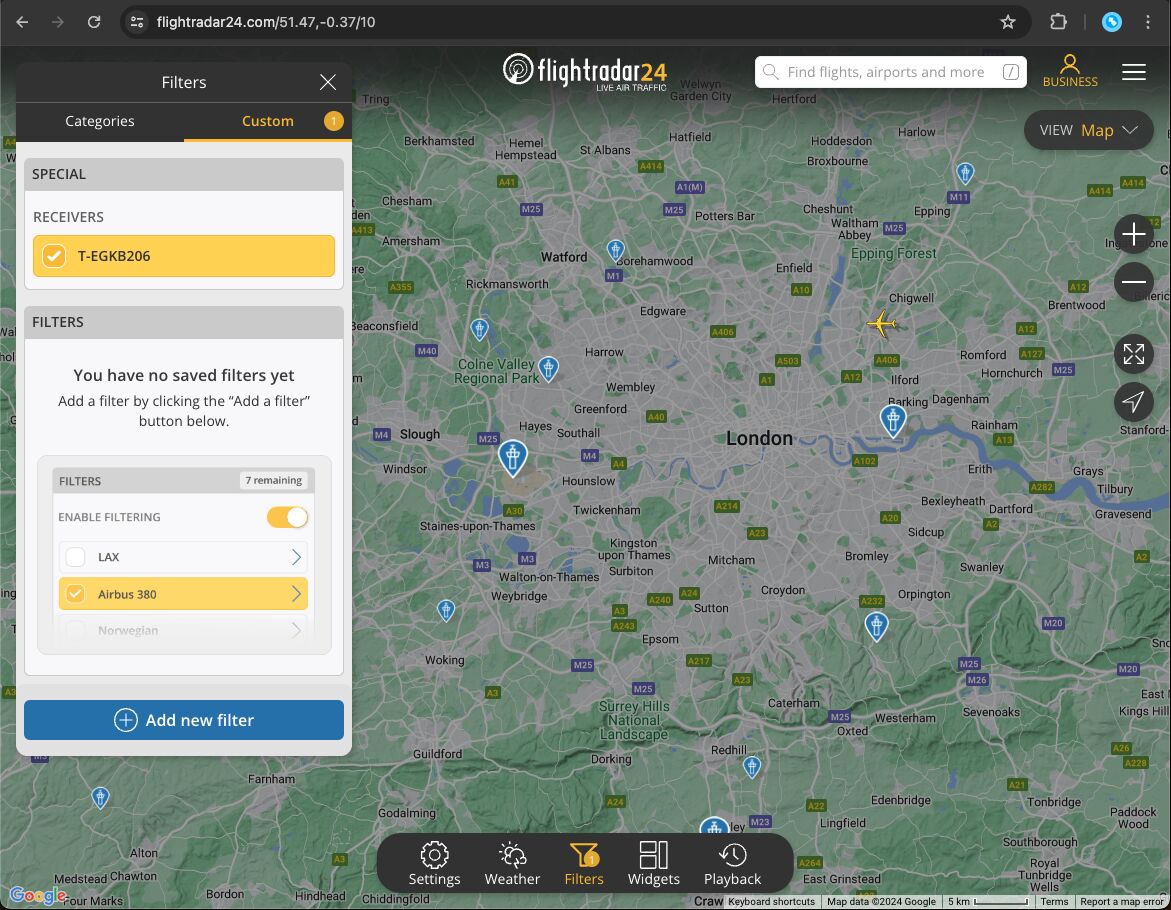 Flight radar 24