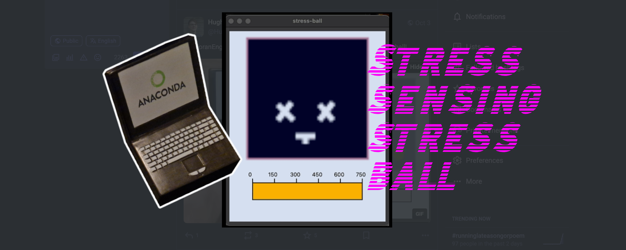Building a stress sensing stress ball with a Raspberry Pi pico
